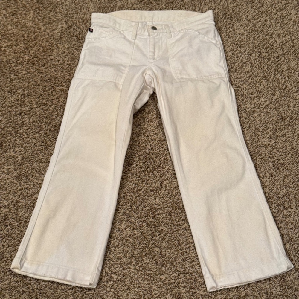 White POLO Capri Womens